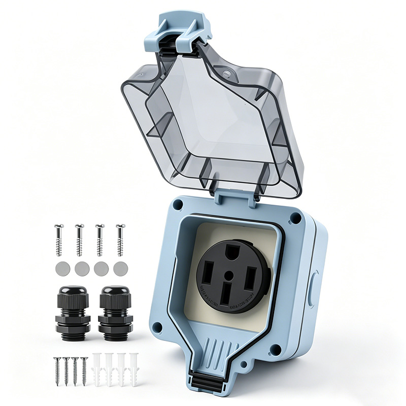 Outdoor Power Hub - Caja de Tomacorrientes para Exteriores, Impermeable