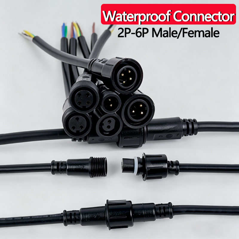Outdoor Power Hub - Juego de conectores de cable impermeables,