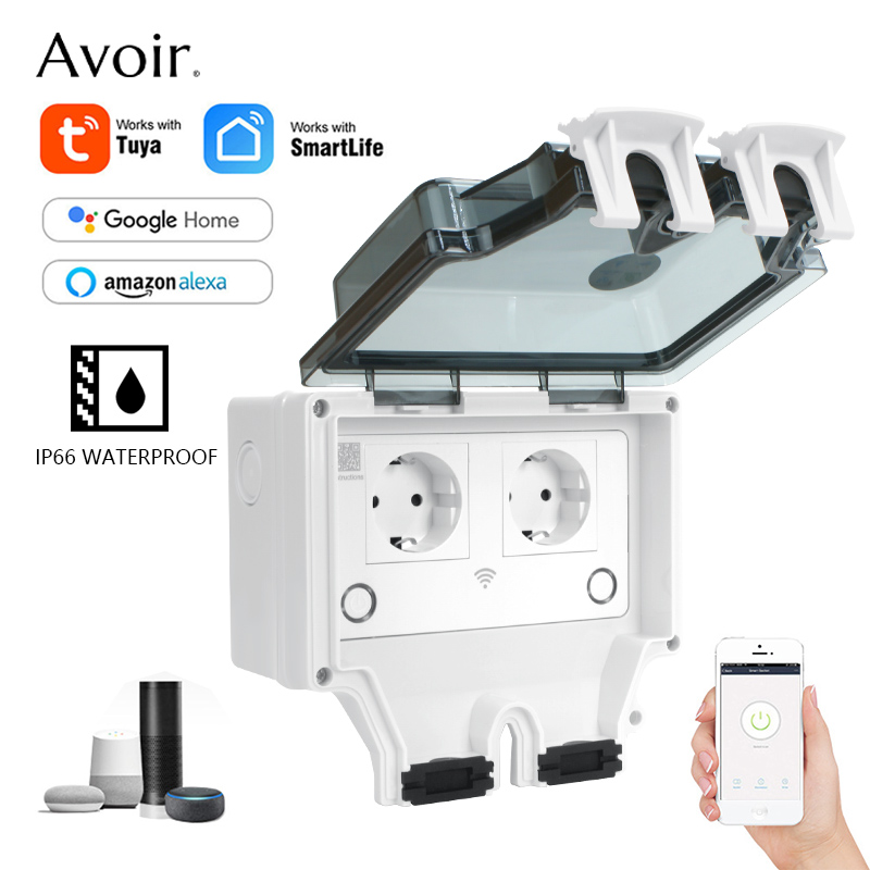 Outdoor Power Equipment Brands - Tuya-enchufes eléctricos impermeables IP66, enchufe estándar