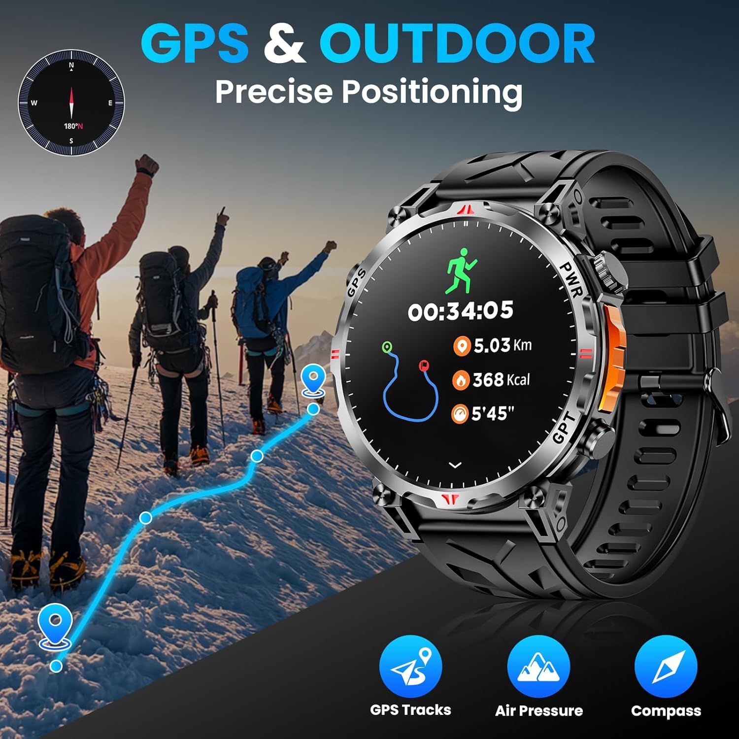 Reloj Inteligente Táctico Mili - Outdoor Power Hours reseña y precio