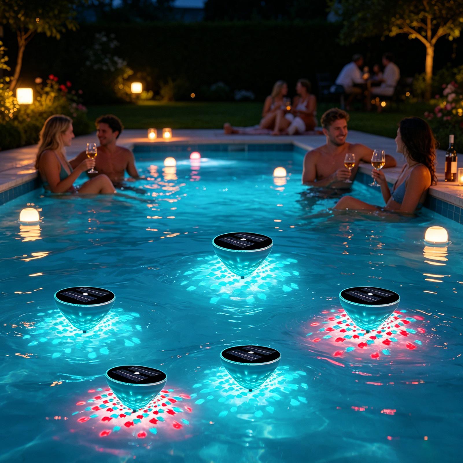 Luces solares para piscina, 2  - Outdoor Power For Hot Tub reseña y precio