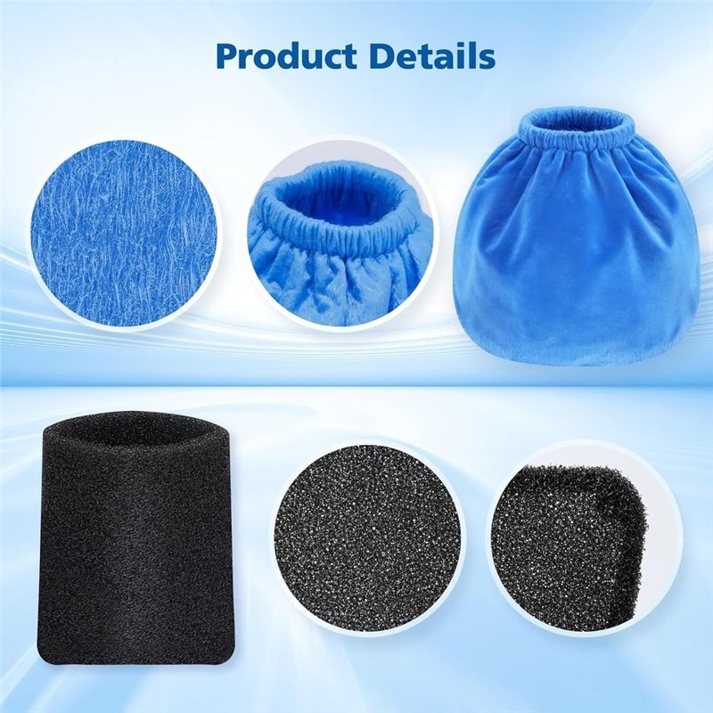 Filtros de tela para aspirador - Wet Dry Vacuum Shop reseña y precio