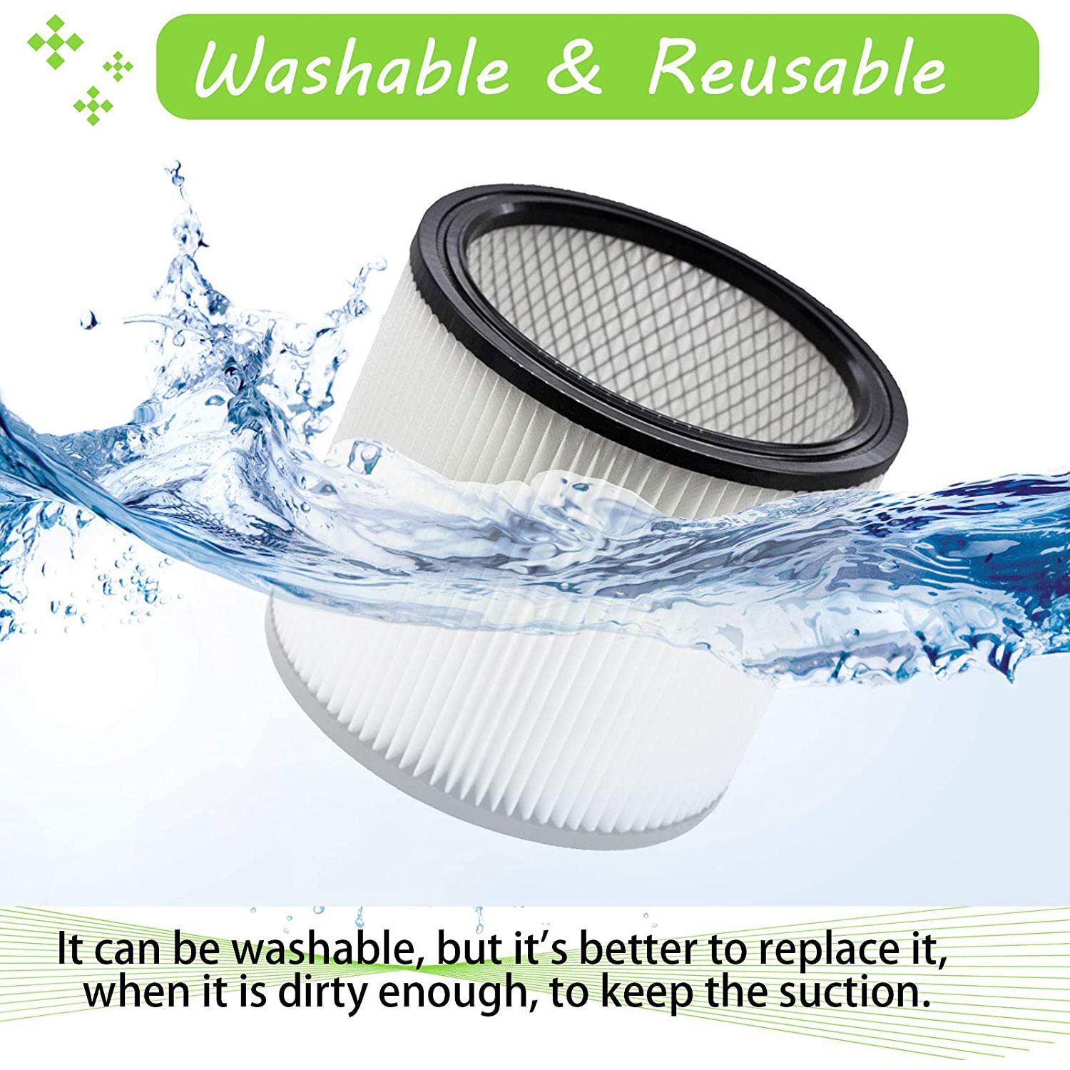 【AA86】Filtro de repuesto 90304 - Wet Dry Vacuum Shop reseña y precio