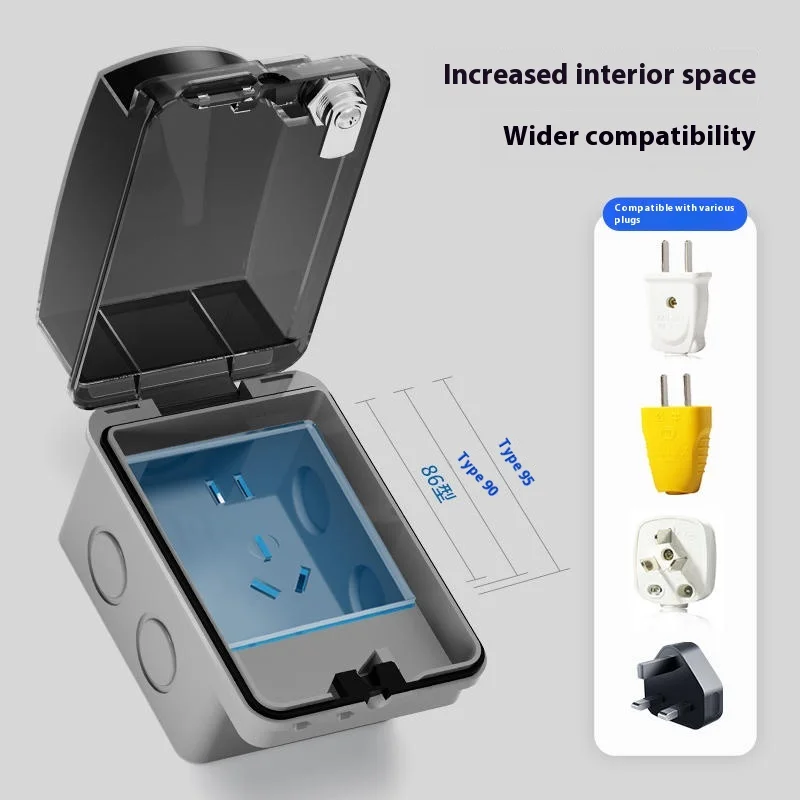 Caja de Protección Impermeable - Outdoor Power Socket With Lock reseña y precio