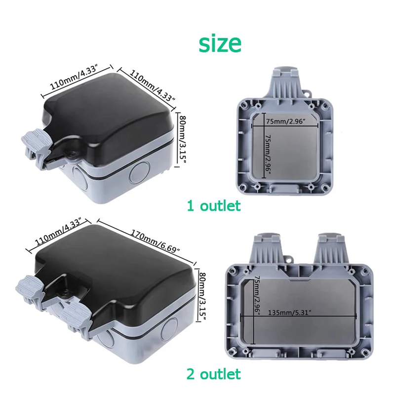 Enchufes impermeables de pared - Outdoor Power Hub reseña y precio