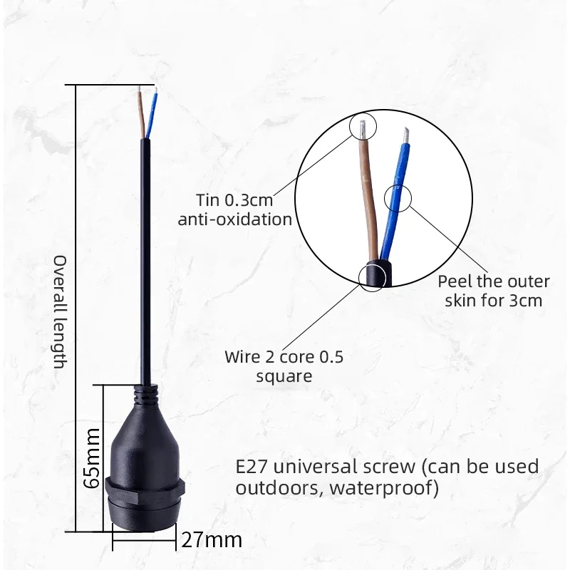 Portalámparas Universal E27 co - Outdoor Power Head reseña y precio