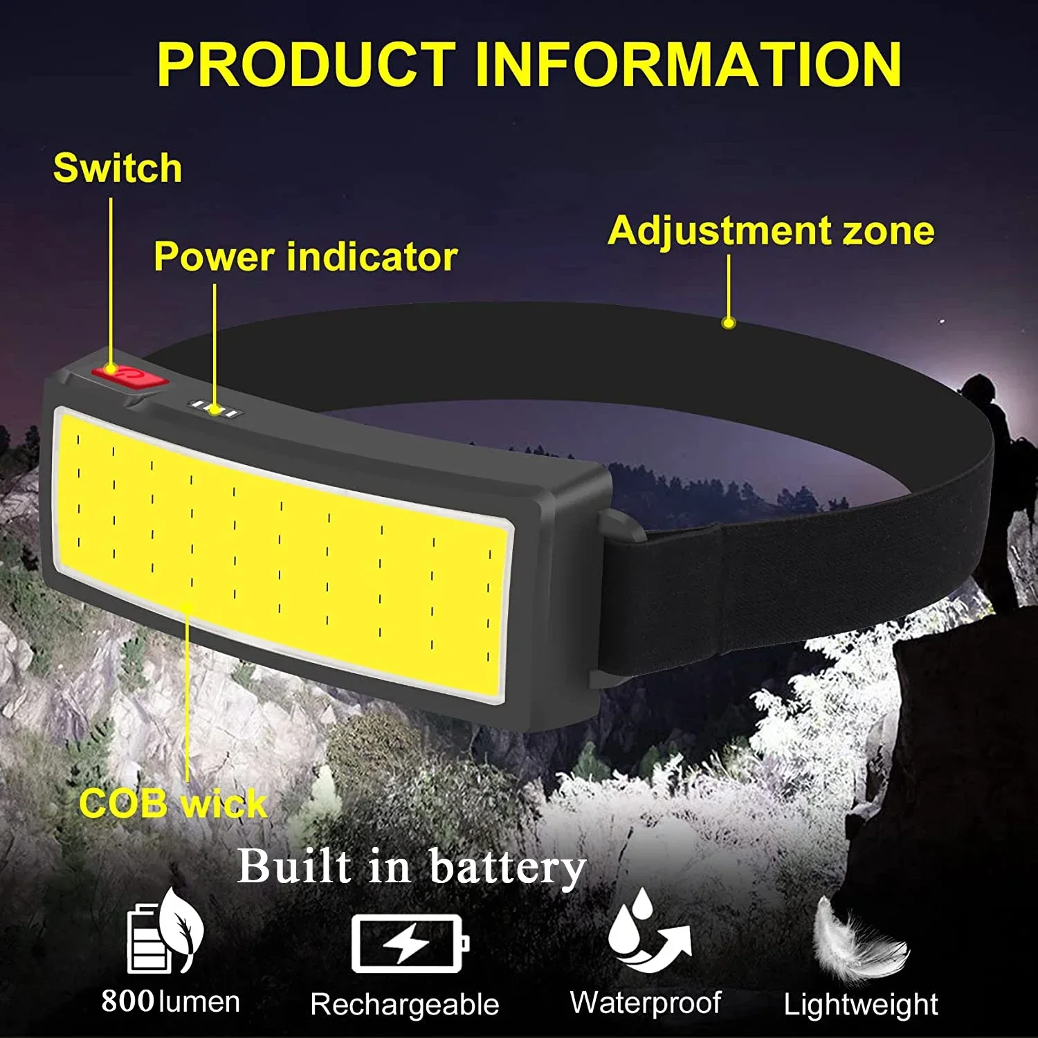 Potente linterna frontal LED C - Outdoor Power Head reseña y precio