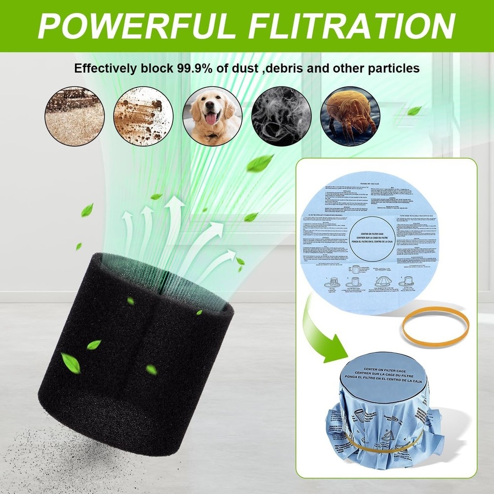 Filtro de espuma A76G 90585 y  - Wet Dry Vacuum Shop reseña y precio