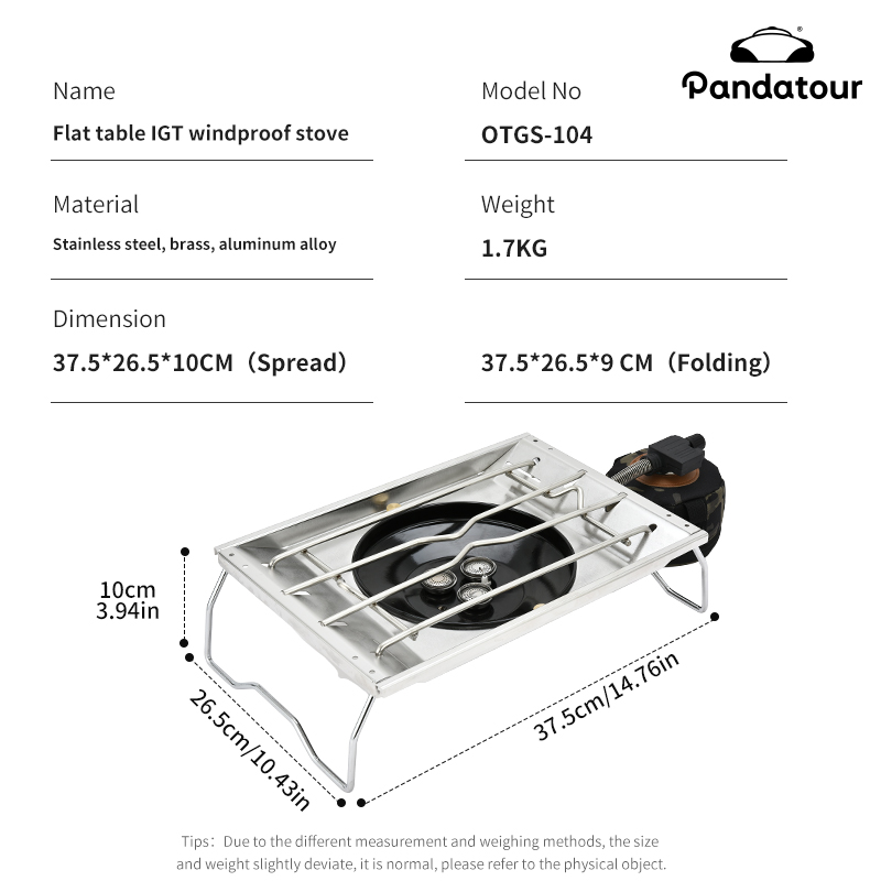 Pandatour IGT Estufa de mesa d - Outdoor Power Equipment Brands reseña y precio