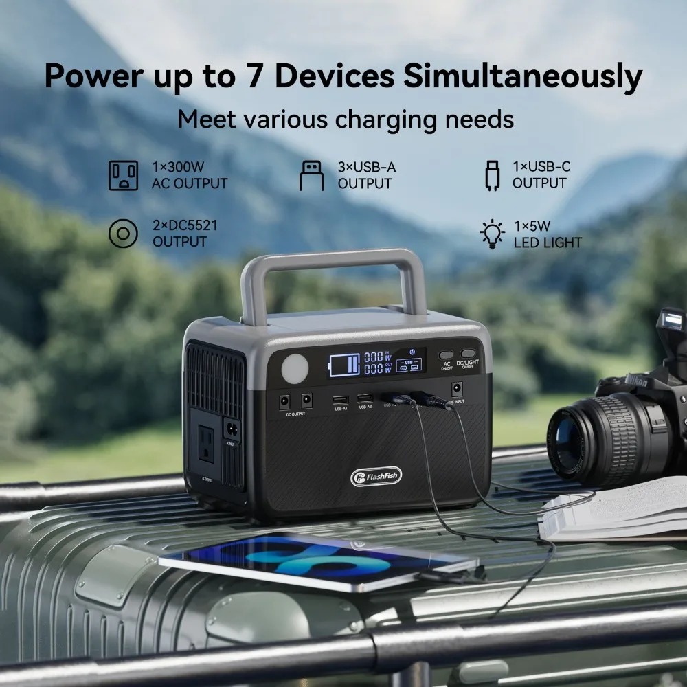 Generador solar LiFePO4 de 230 - Outdoor Power Bank With Ac Outlet reseña y precio