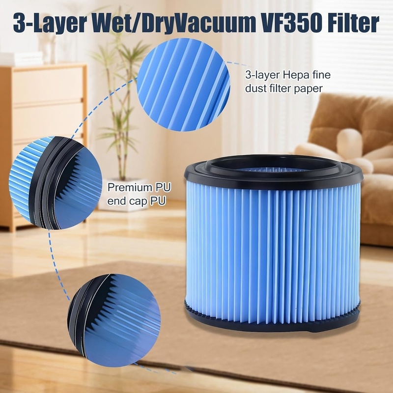 Filtro BAAO VF3500 para aspira - Wet Dry Vacuum Shop reseña y precio