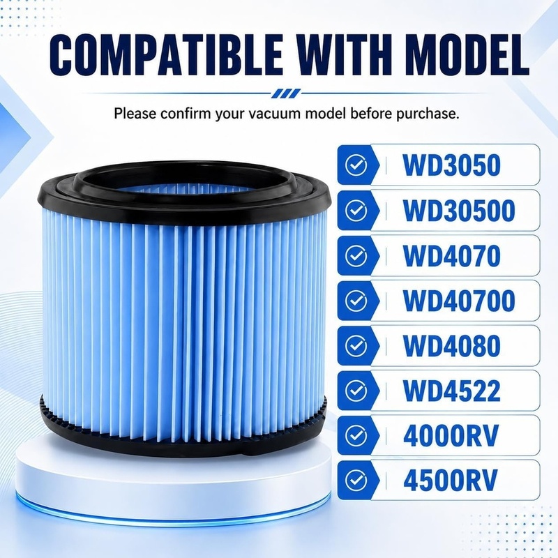 Filtro BAAO VF3500 para aspira - Wet Dry Vacuum Shop reseña y precio