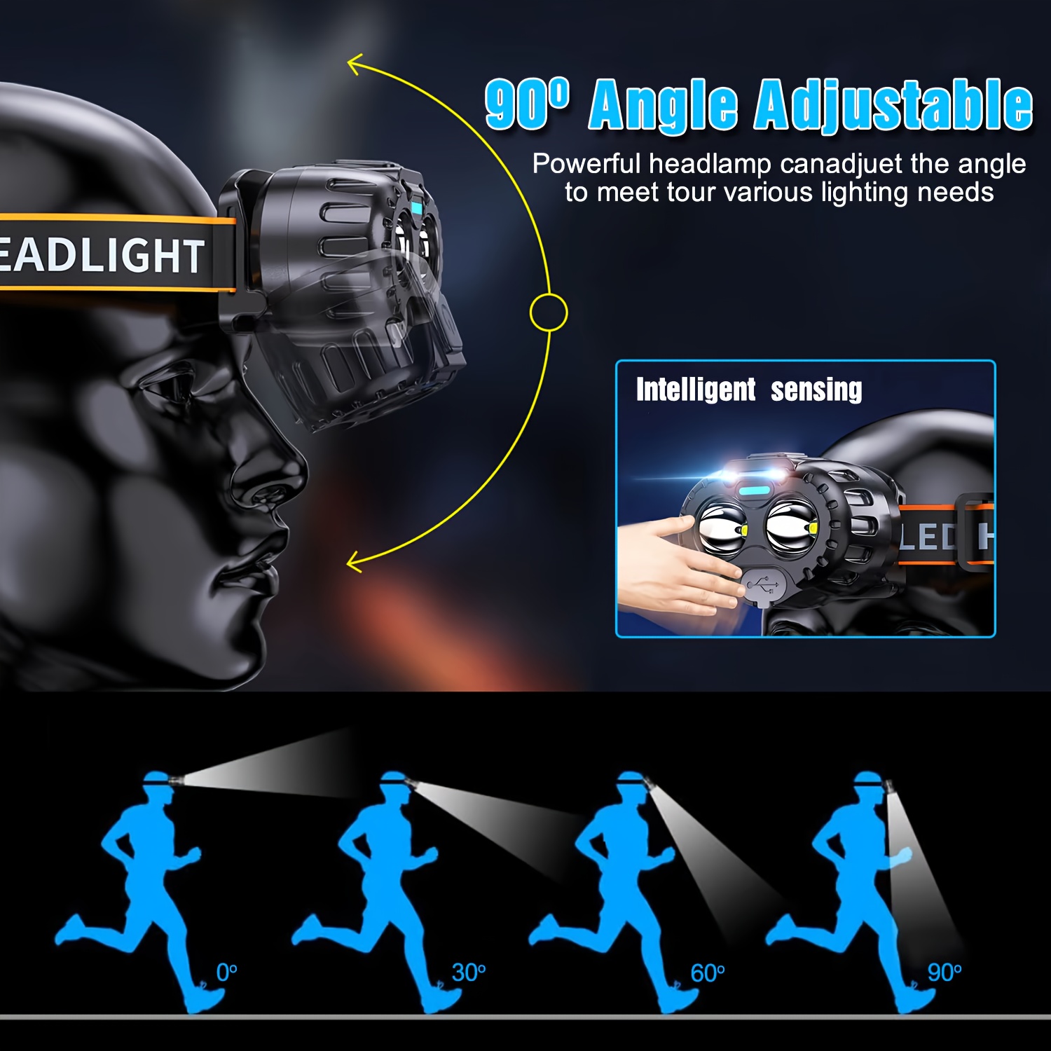 Potente Linterna Frontal LED d - Outdoor Power Head reseña y precio